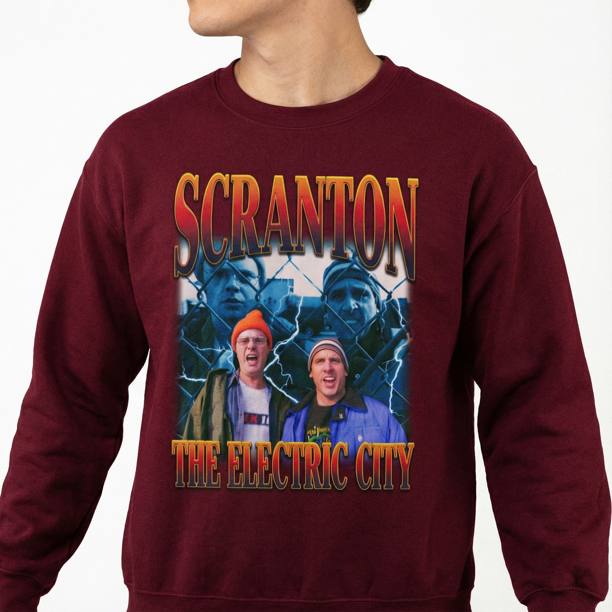 Scranton The Electric City T-Shirt – Retro Pennsylvania City Slogan Graphic Tee
