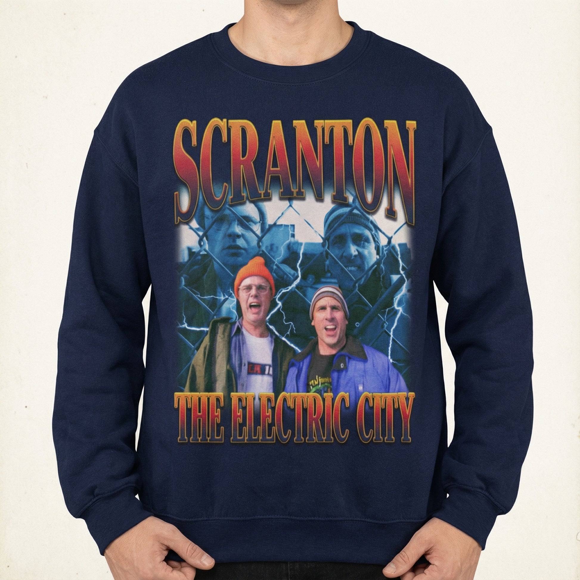 Scranton The Electric City T-Shirt – Retro Pennsylvania City Slogan Graphic Tee