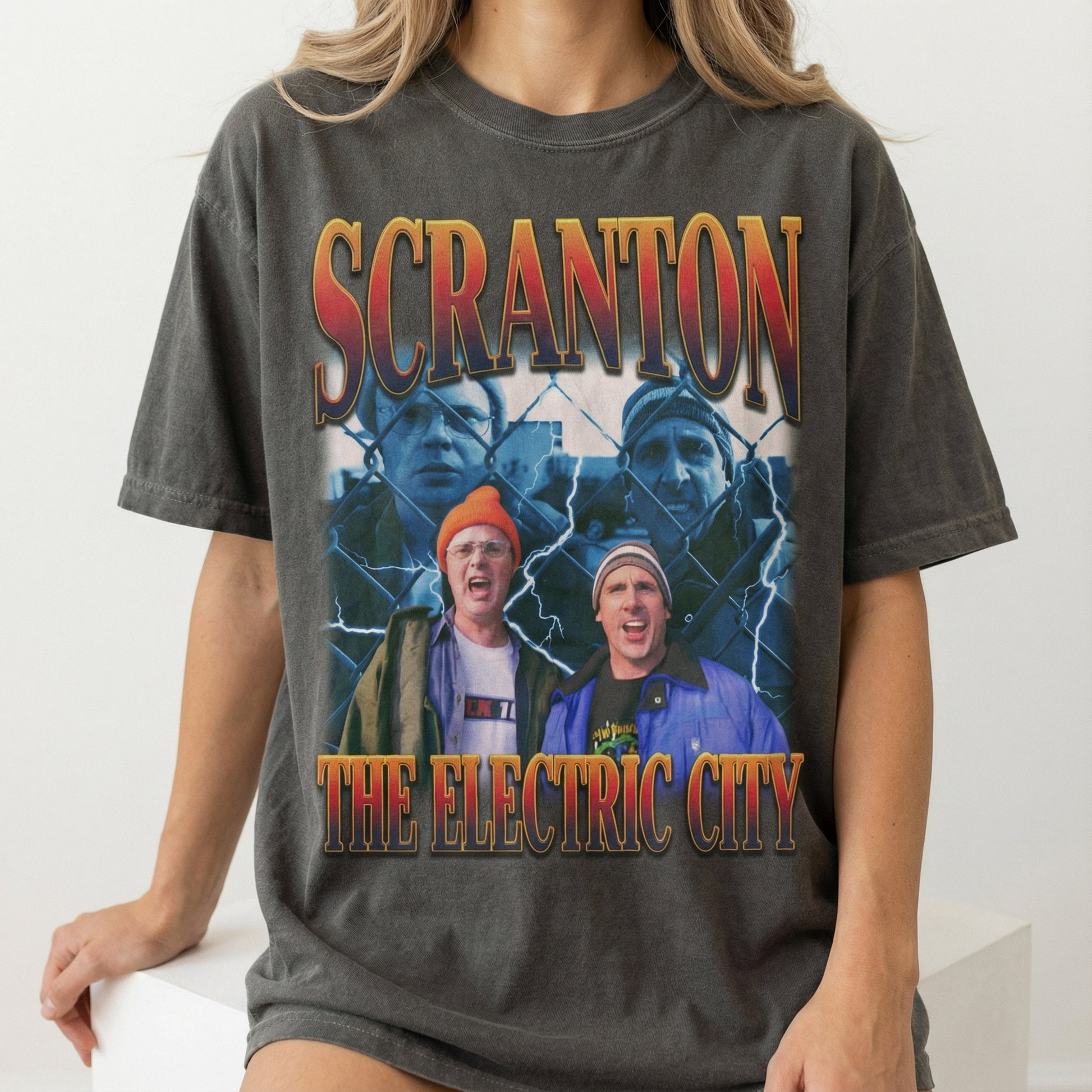 Scranton The Electric City T-Shirt – Retro Pennsylvania City Slogan Graphic Tee
