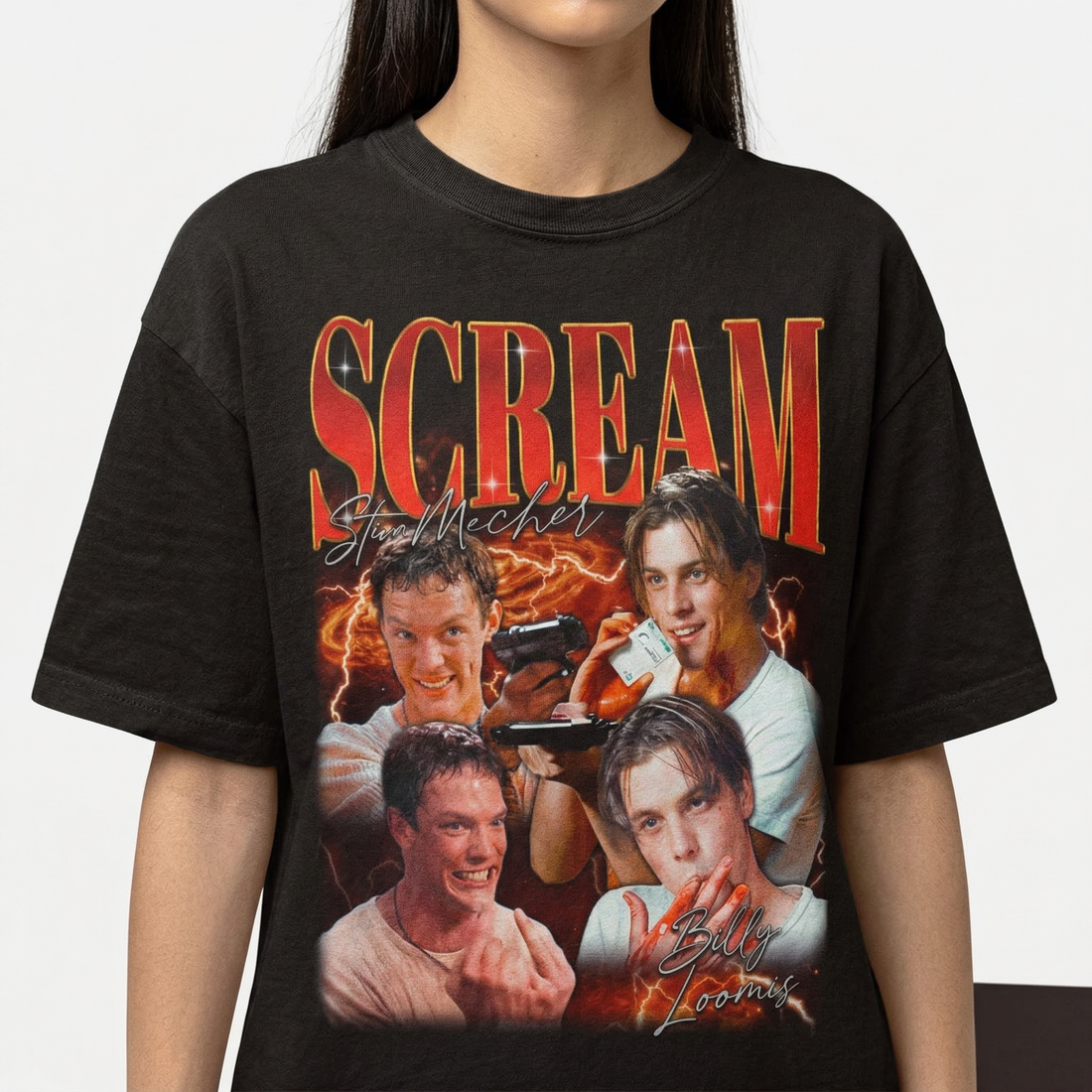 Scream Movie Billy & Stu T-Shirt – Horror Film Graphic Tee