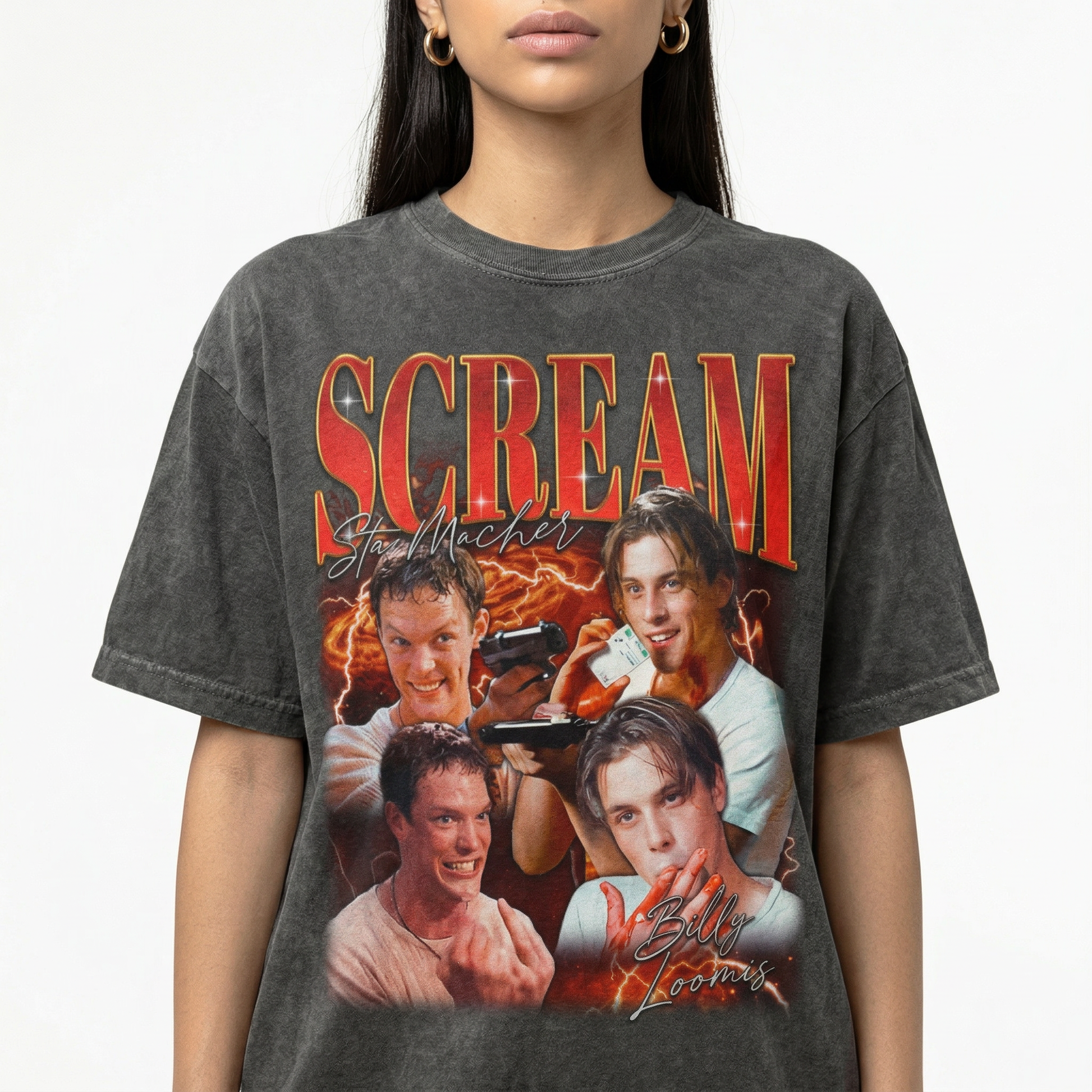 Scream Movie Billy & Stu T-Shirt – Horror Film Graphic Tee