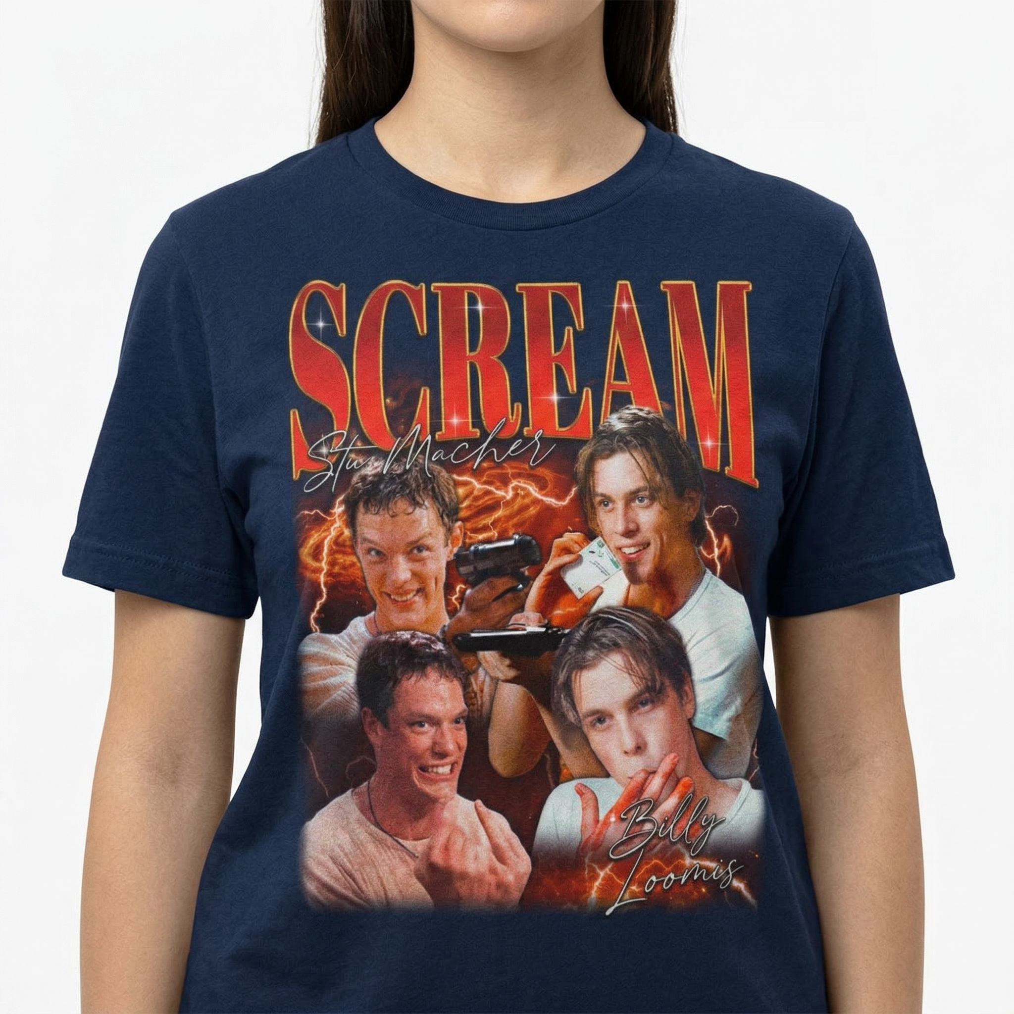 Scream Movie Billy & Stu T-Shirt – Horror Film Graphic Tee