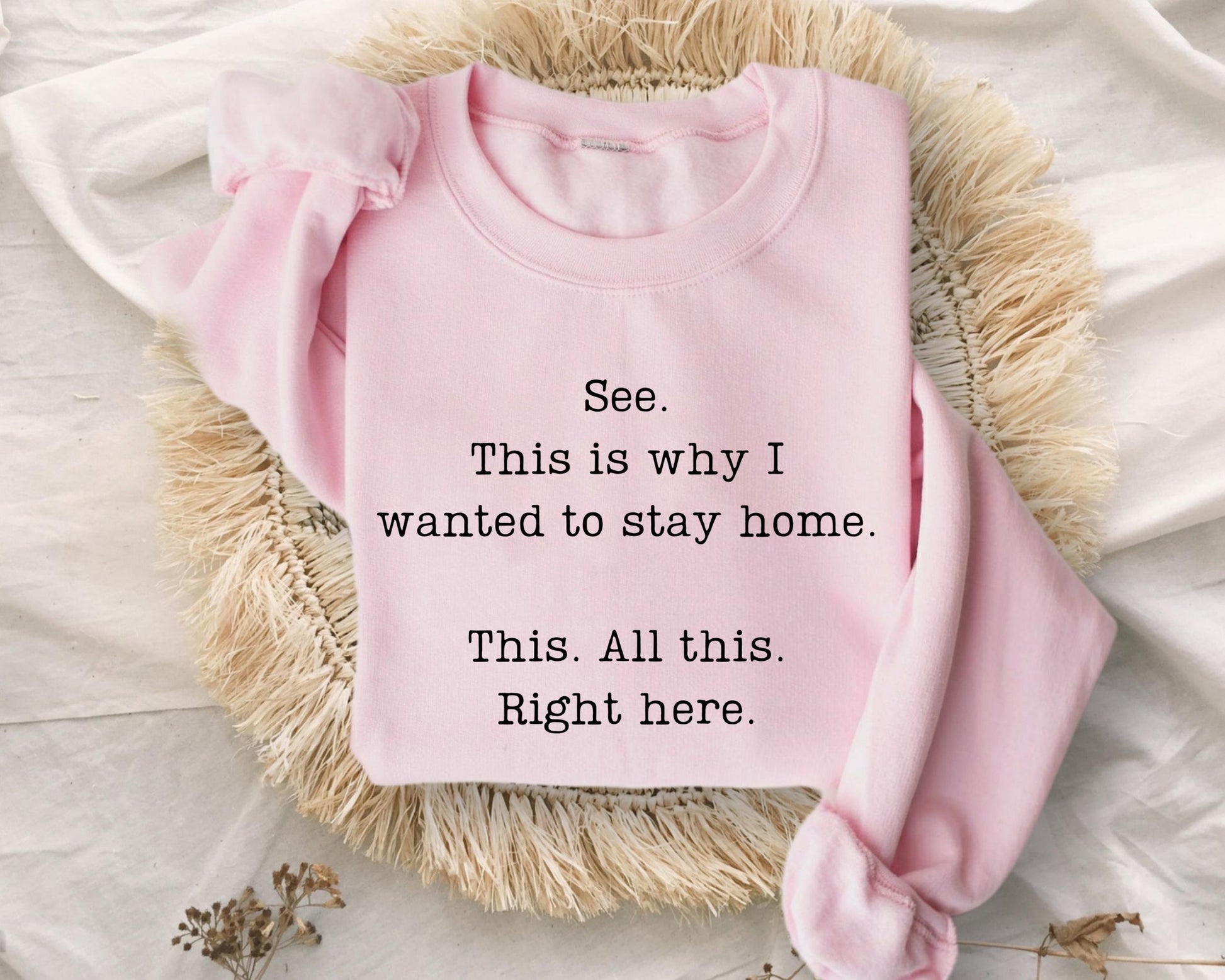 See This Is Why I Wanted to Stay Home Sweatshirt – Funny Sarcastic Saying Hoodie – Humorous Attitude Sweatshirt