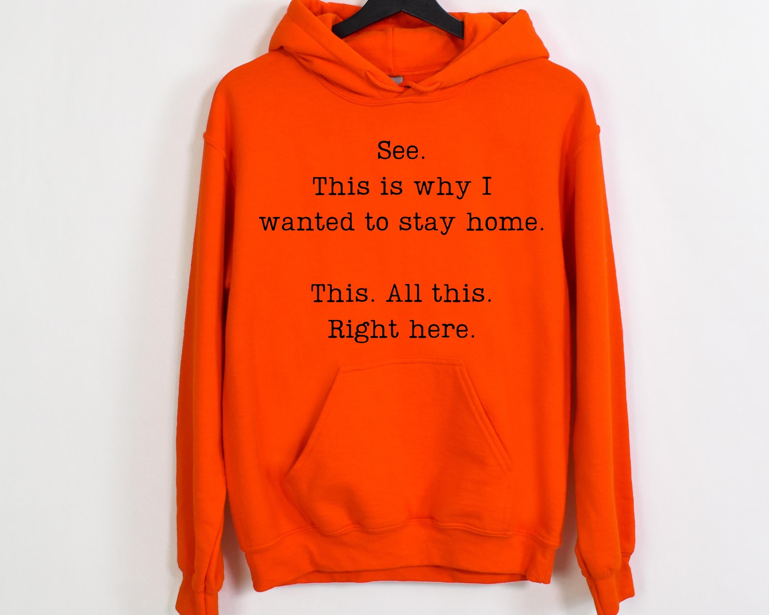 See This Is Why I Wanted to Stay Home Sweatshirt – Funny Sarcastic Saying Hoodie – Humorous Attitude Sweatshirt