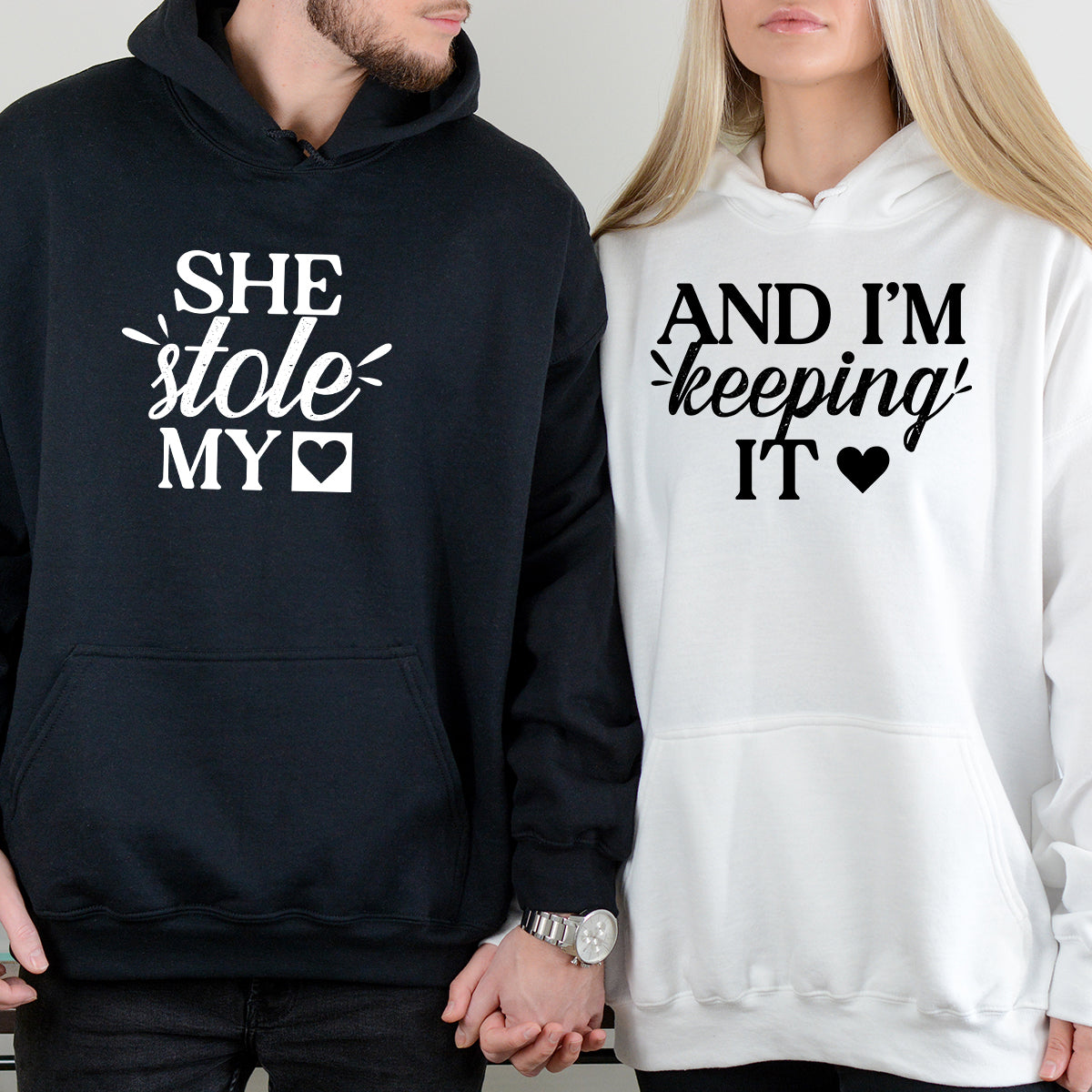 She Stole My Heart I'm Keeping It Matching Hoodies For Couples