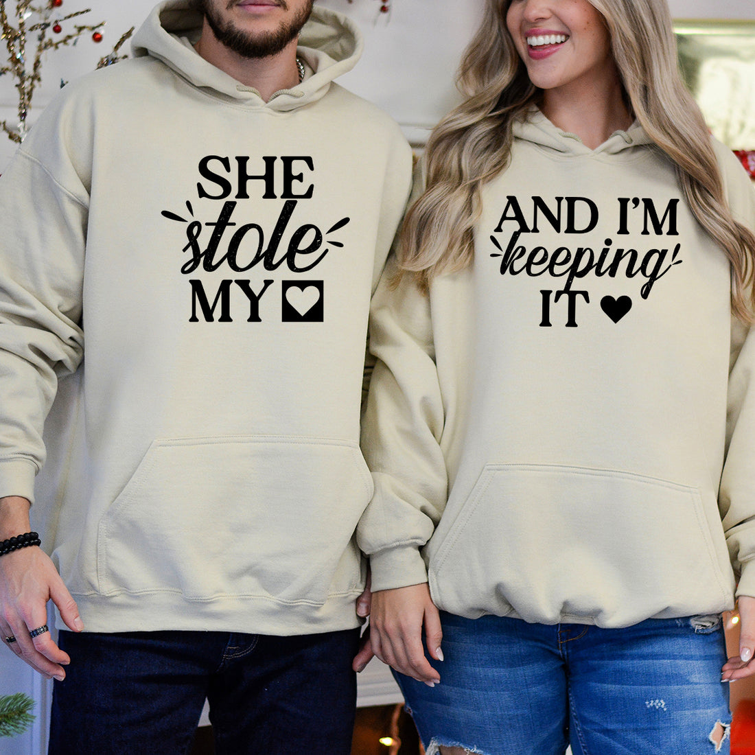She Stole My Heart I'm Keeping It Matching Hoodies For Couples