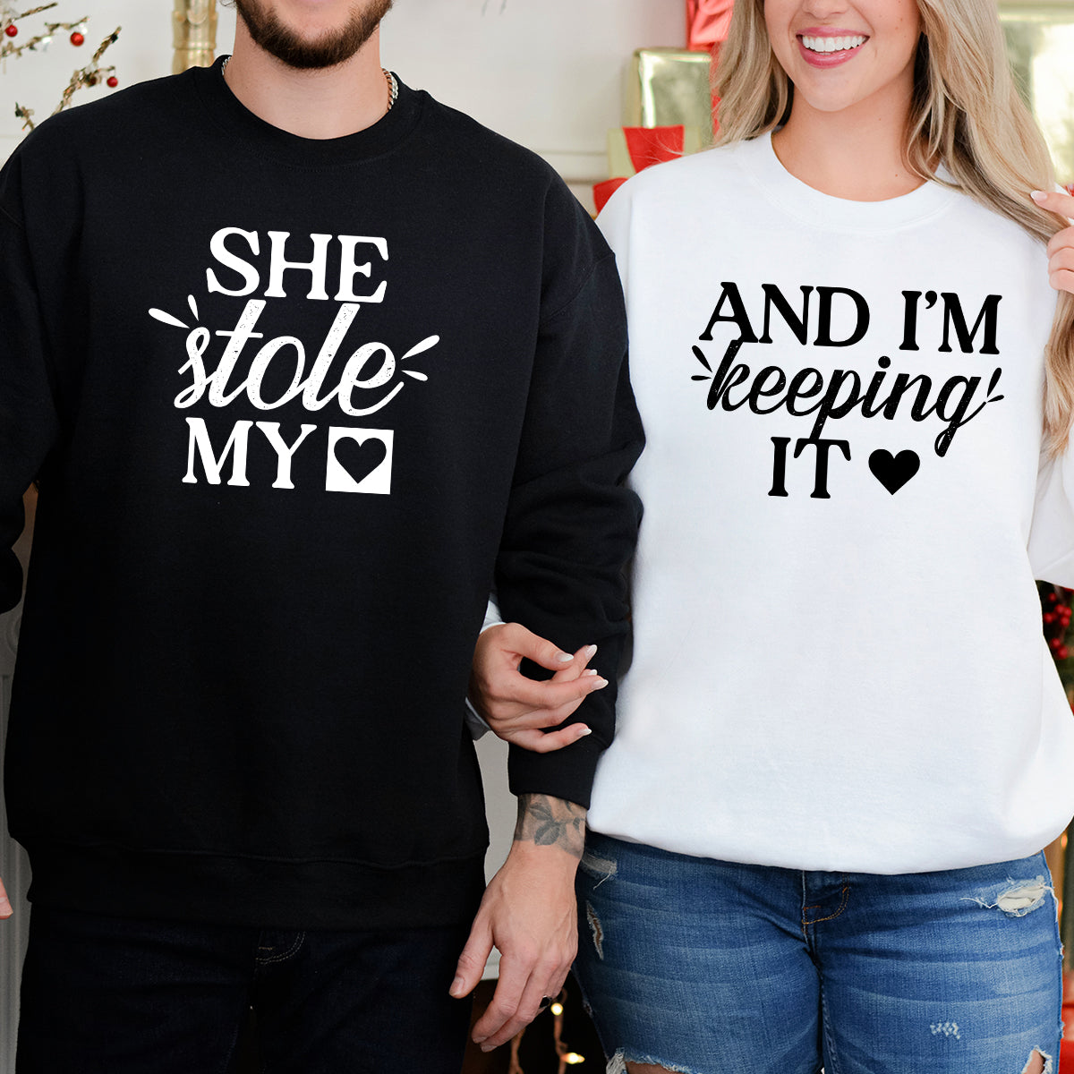 She Stole My Heart I'm Keeping It Matching Hoodies For Couples