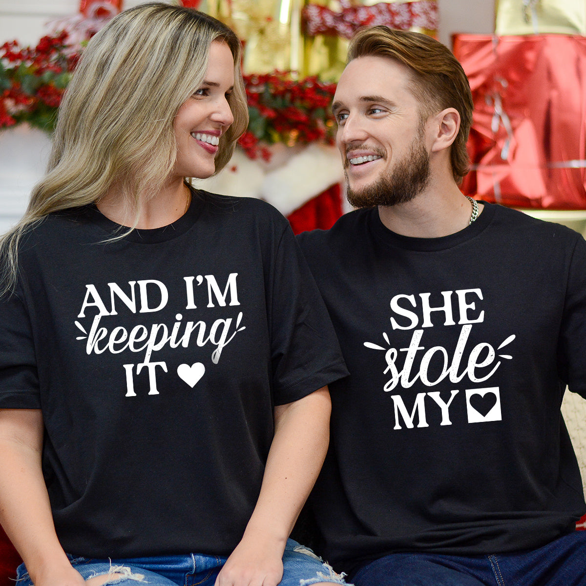 She Stole My Heart I'm Keeping It Matching T-Shirts For Couples