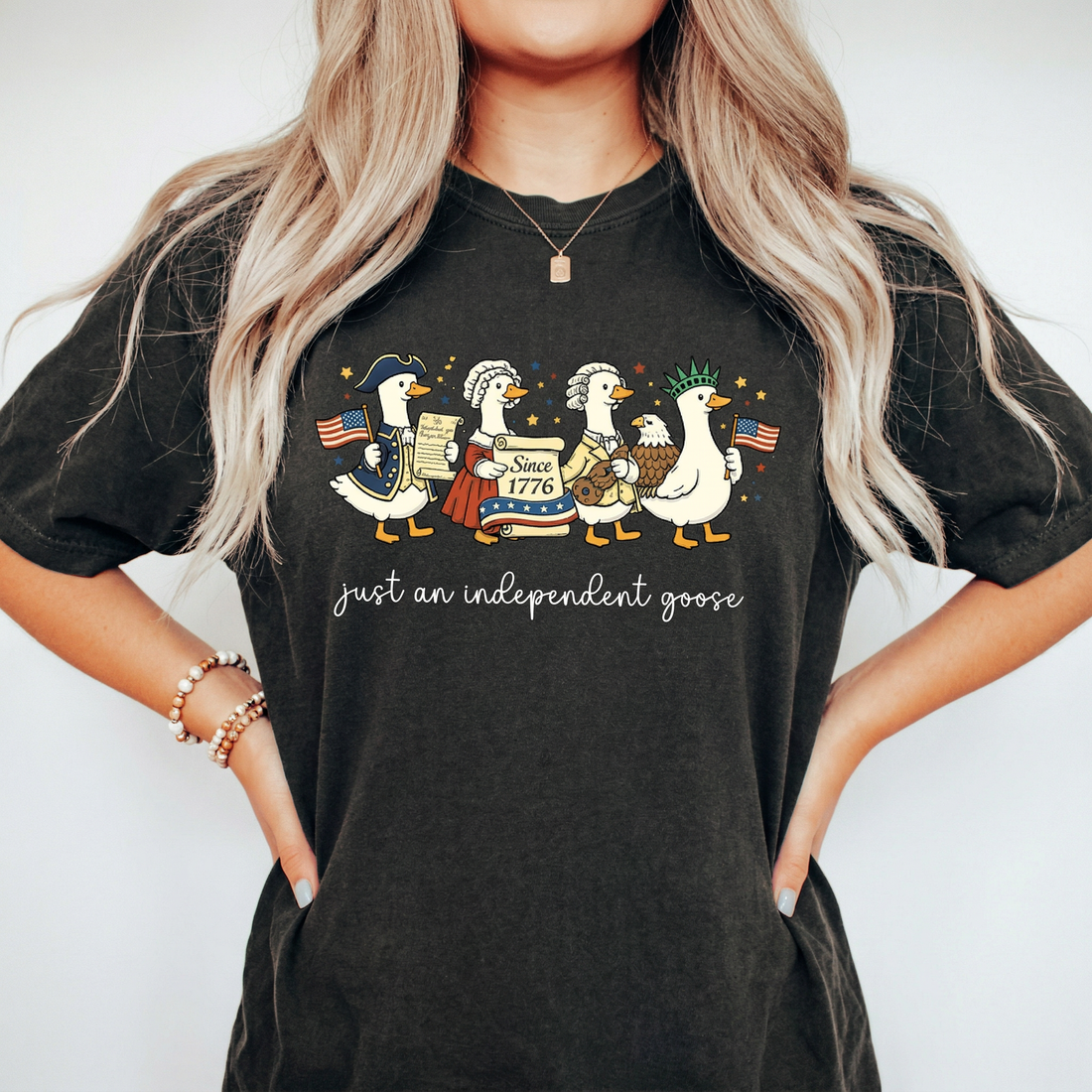 Silly Goose 4th of July T-Shirt – Funny USA Patriotic Graphic Tee