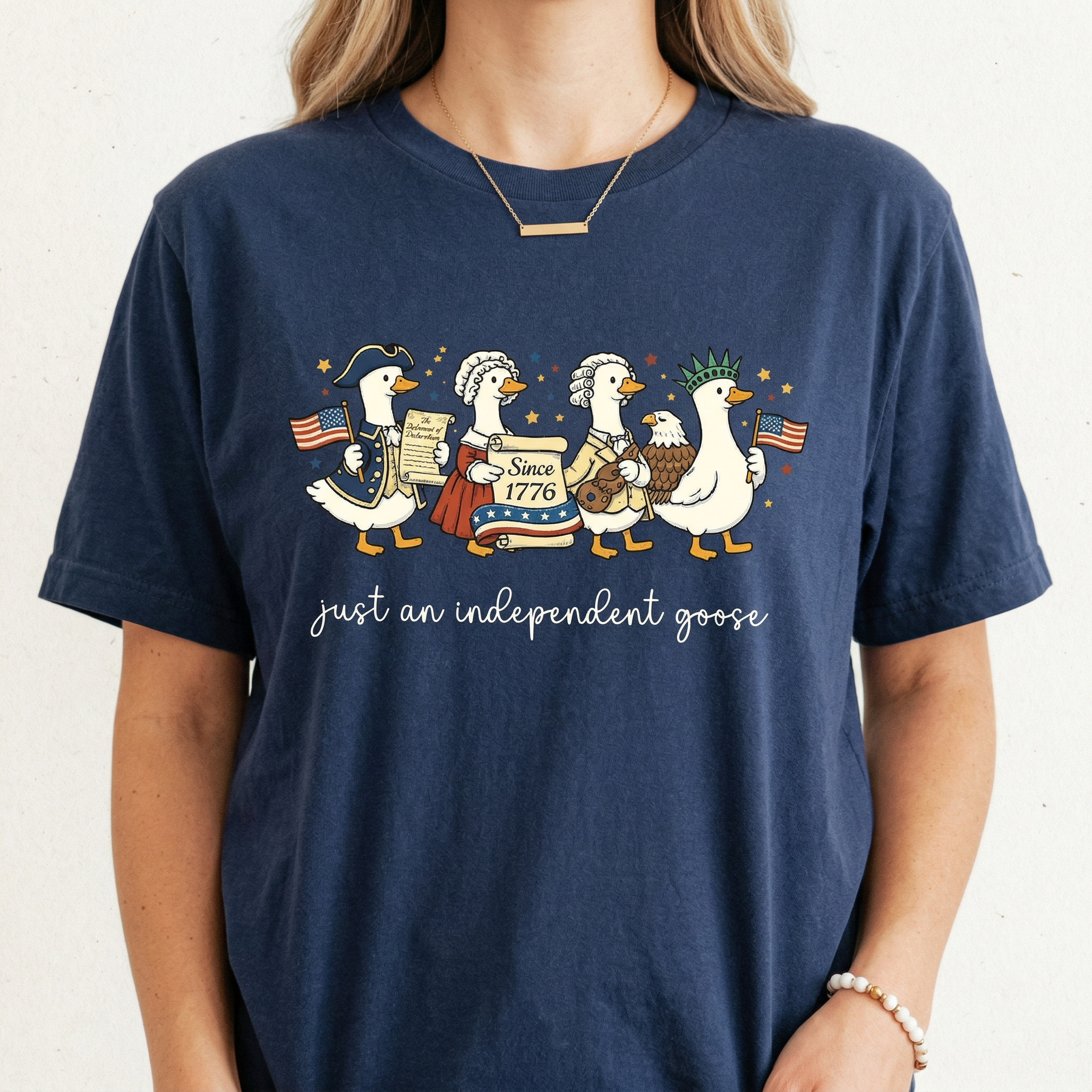 Silly Goose 4th of July T-Shirt – Funny USA Patriotic Graphic Tee