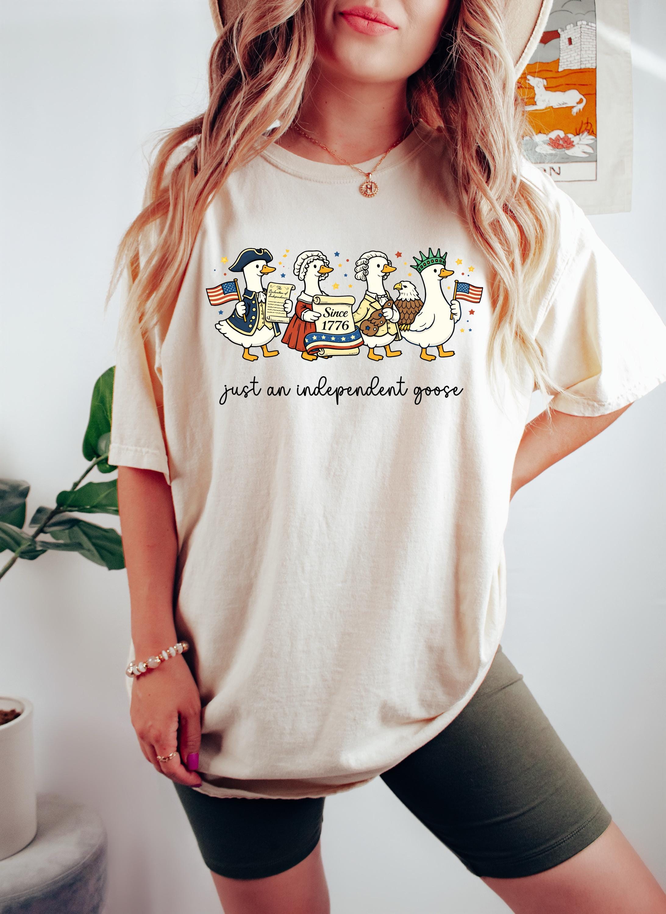 Silly Goose 4th of July T-Shirt – Funny USA Patriotic Graphic Tee