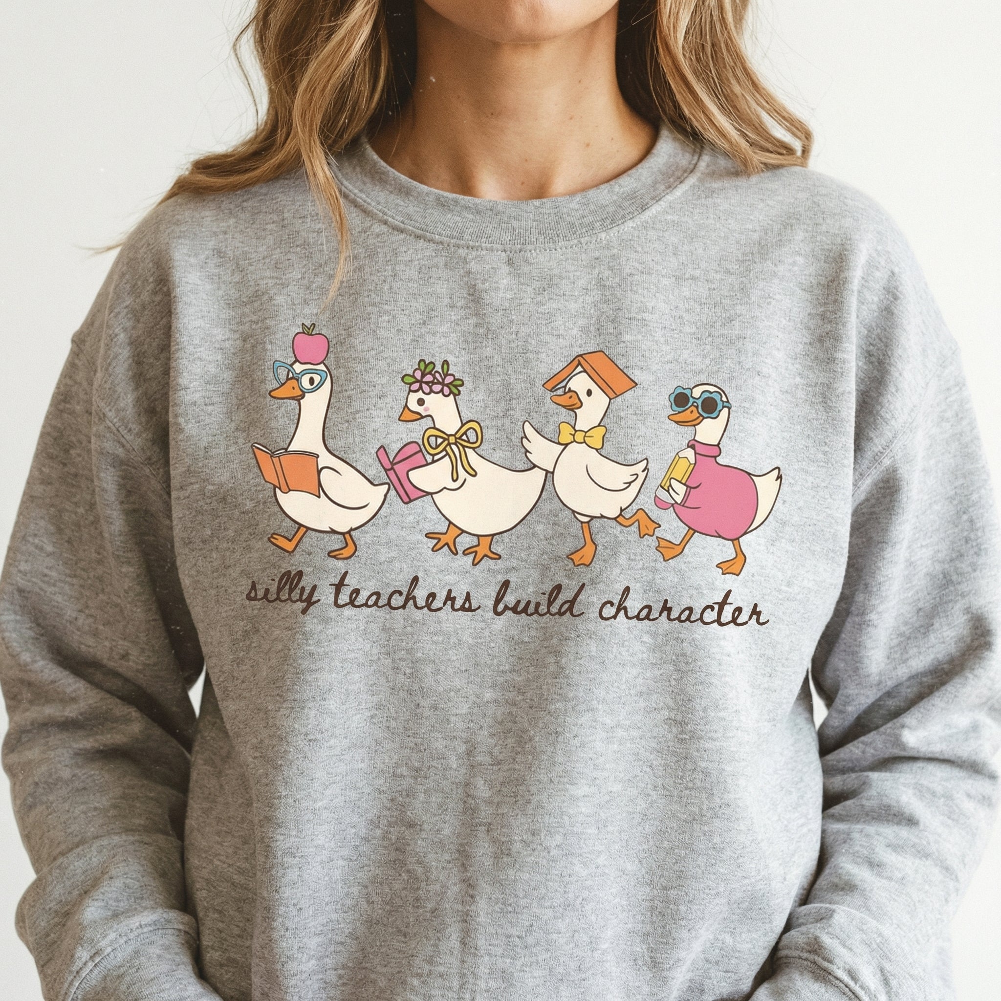 Silly Goose Teacher T-Shirt – Funny Teacher Graphic Tee – Back to School Gift
