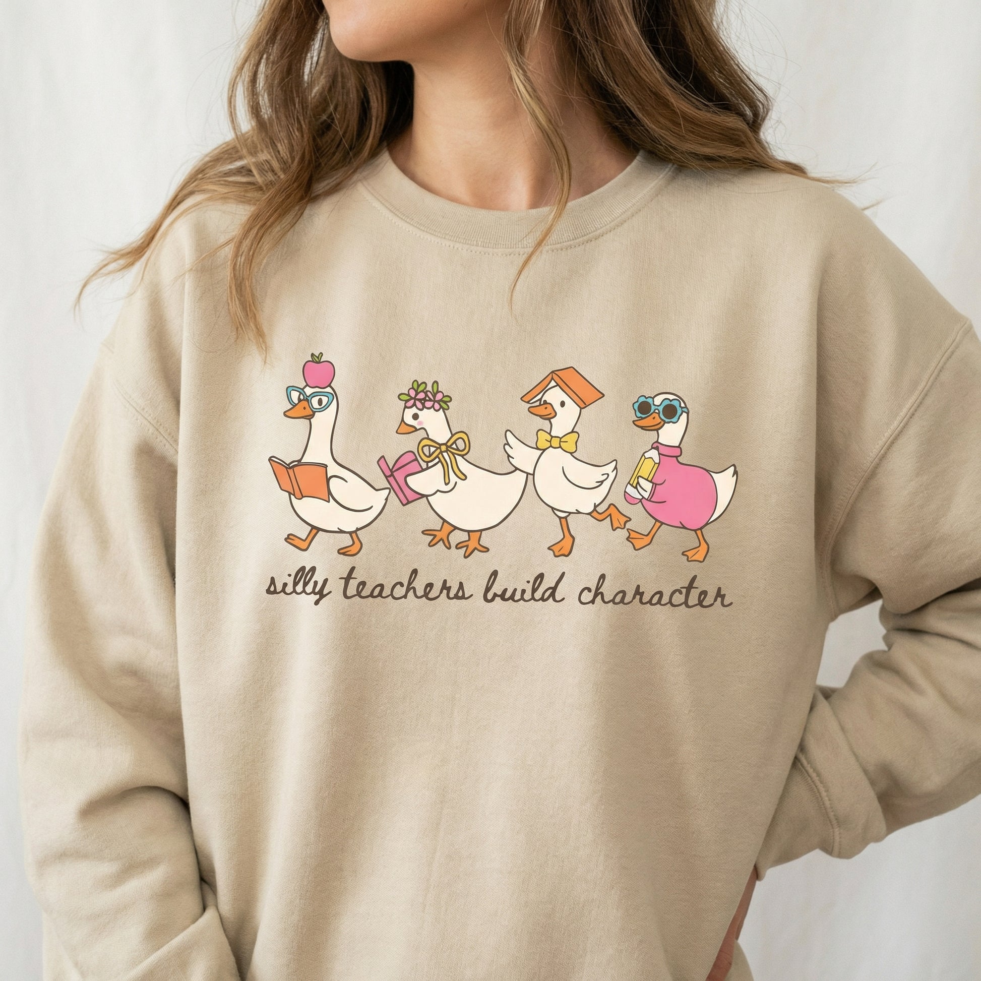 Silly Goose Teacher T-Shirt – Funny Teacher Graphic Tee – Back to School Gift