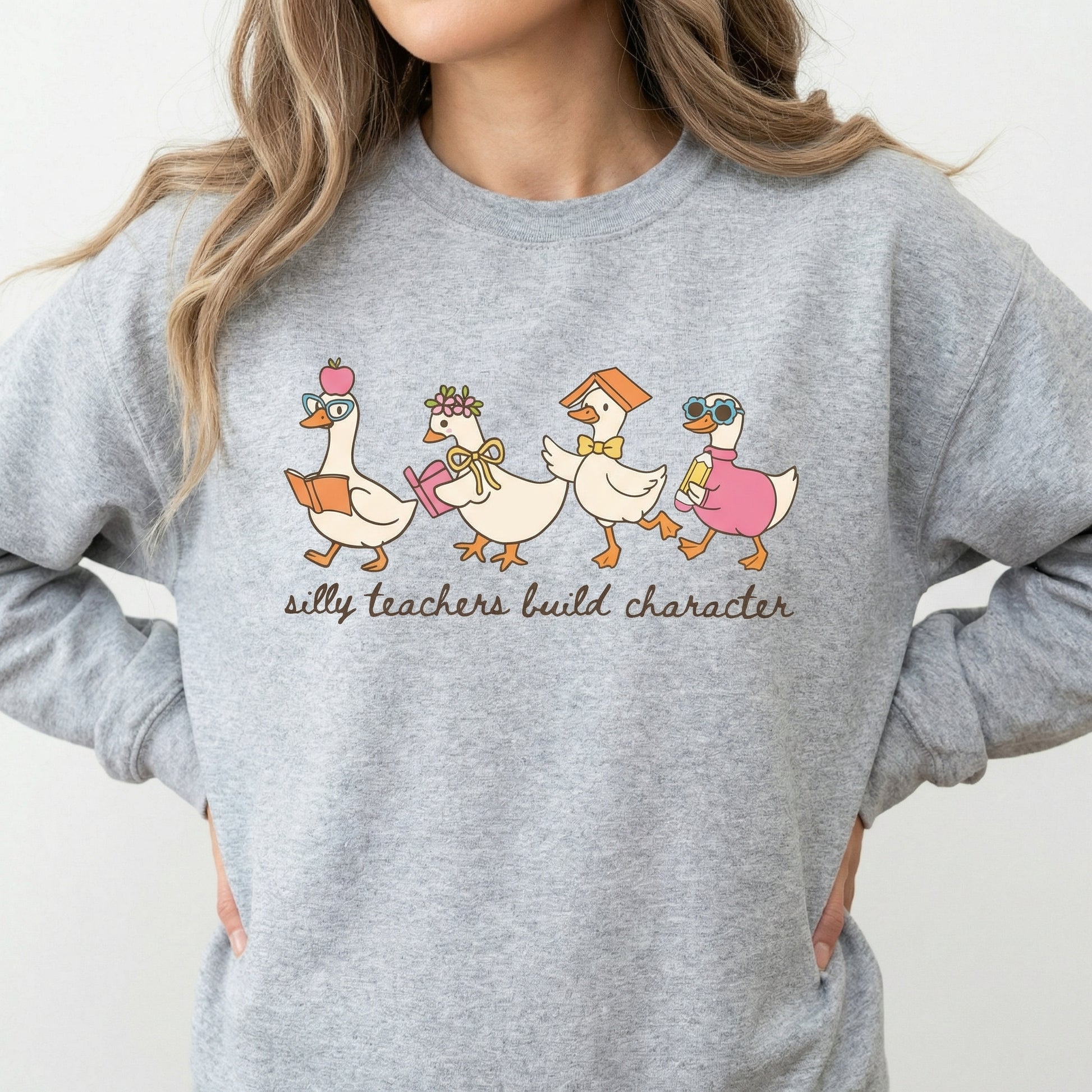 Silly Goose Teacher T-Shirt – Funny Teacher Graphic Tee – Back to School Gift