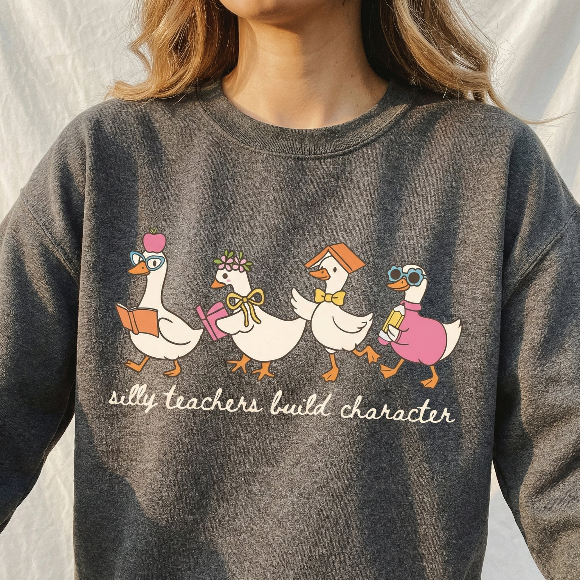 Silly Goose Teacher T-Shirt – Funny Teacher Graphic Tee – Back to School Gift