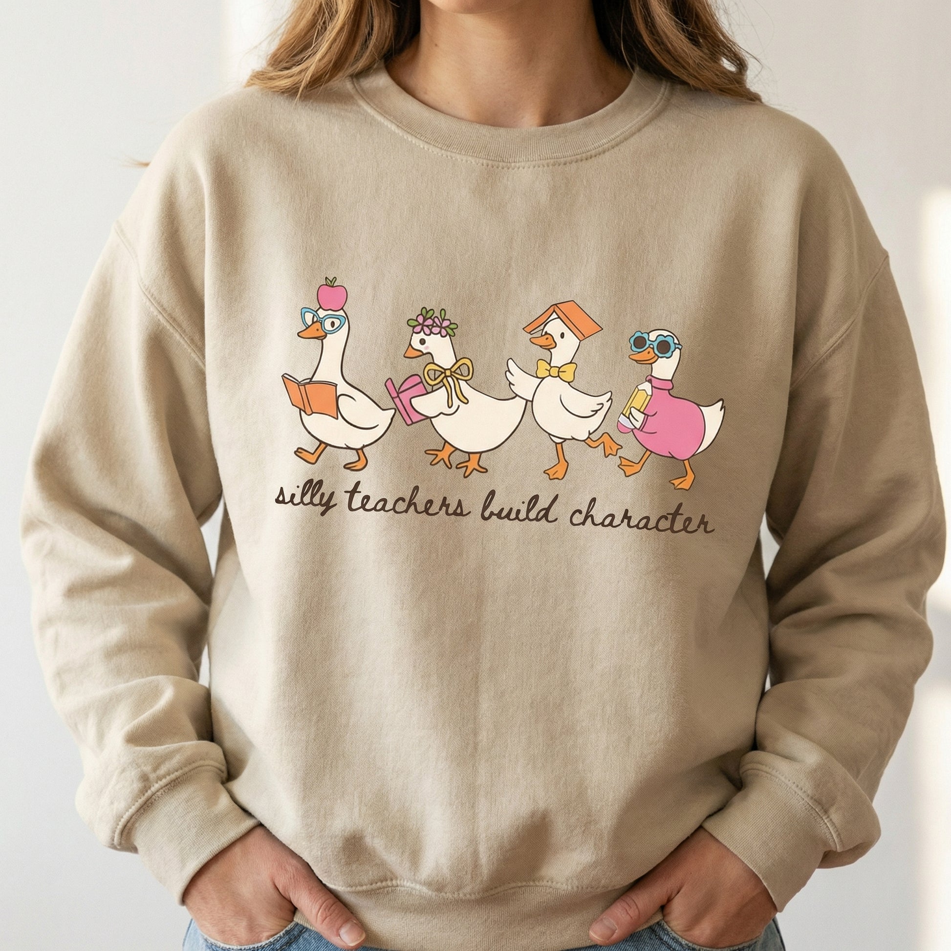 Silly Goose Teacher T-Shirt – Funny Teacher Graphic Tee – Back to School Gift