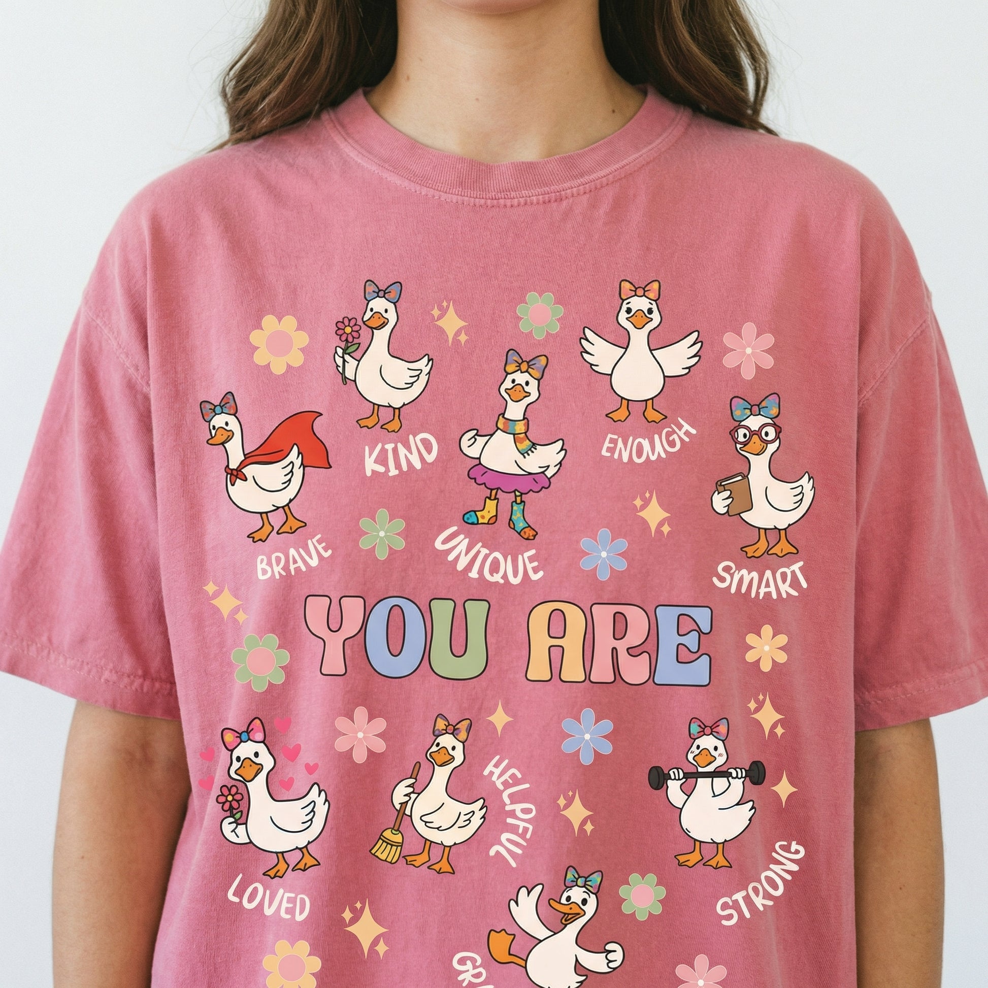 Silly Goose You Are Kind T-Shirt – Teacher Affirmation Graphic Tee – Cute Goose Shirt