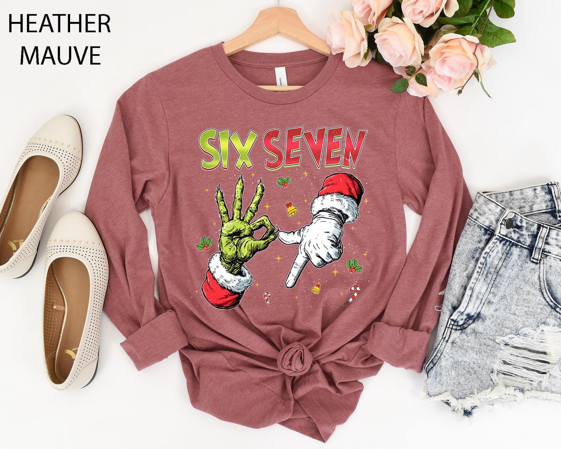 Six Seven Christmas Shirt – Viral 6–7 Meme Funny Holiday Tee
