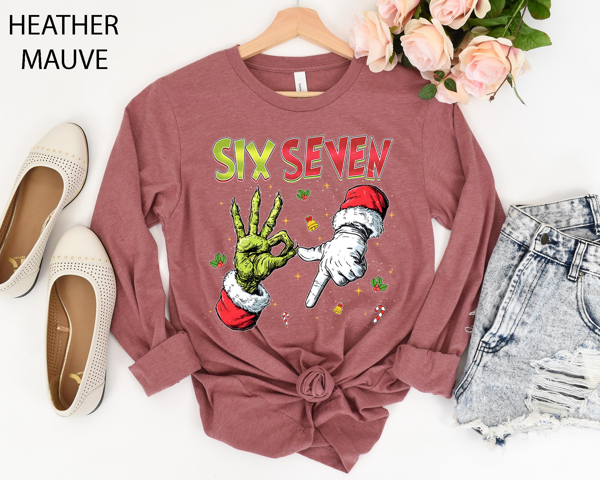 Six Seven Christmas Shirt – Viral 6–7 Meme Funny Holiday Tee