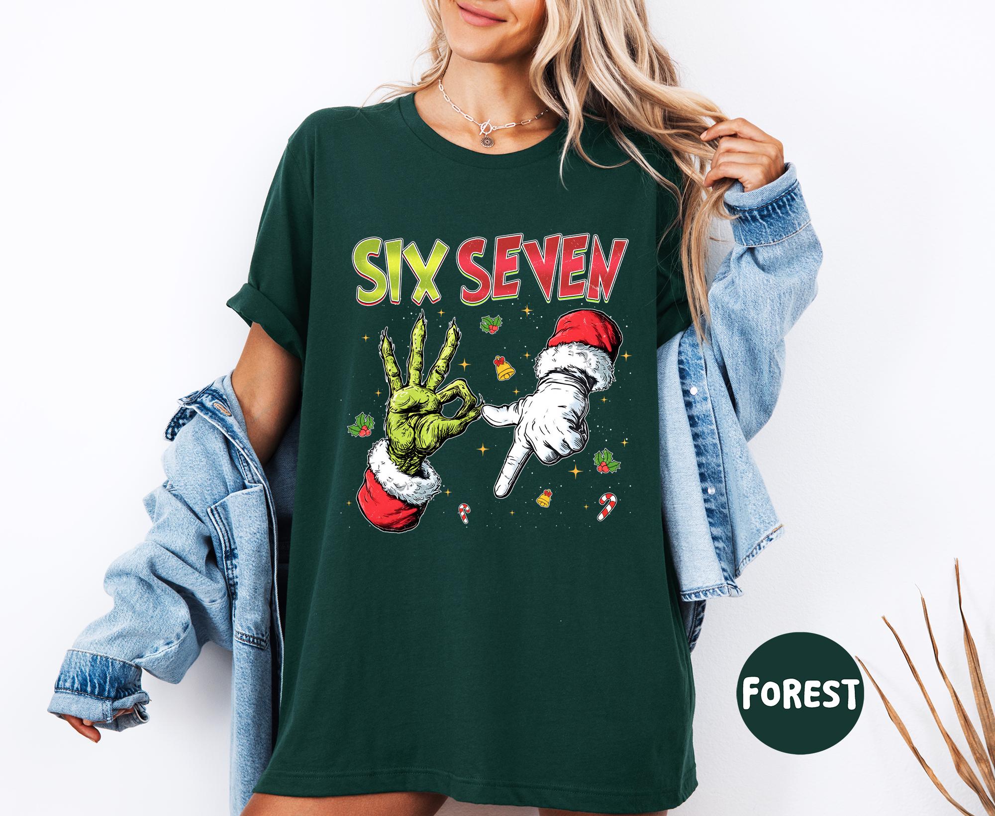 Six Seven Christmas Shirt – Viral 6–7 Meme Funny Holiday Tee