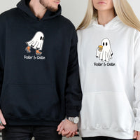 Skate & Beer Ghost Matching Hoodies For Couples