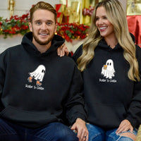 Skate & Beer Ghost Matching Hoodies For Couples