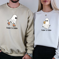 Skate & Beer Ghost Matching Hoodies For Couples