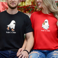 Skate & Beer Ghost Matching T-Shirts For Couples