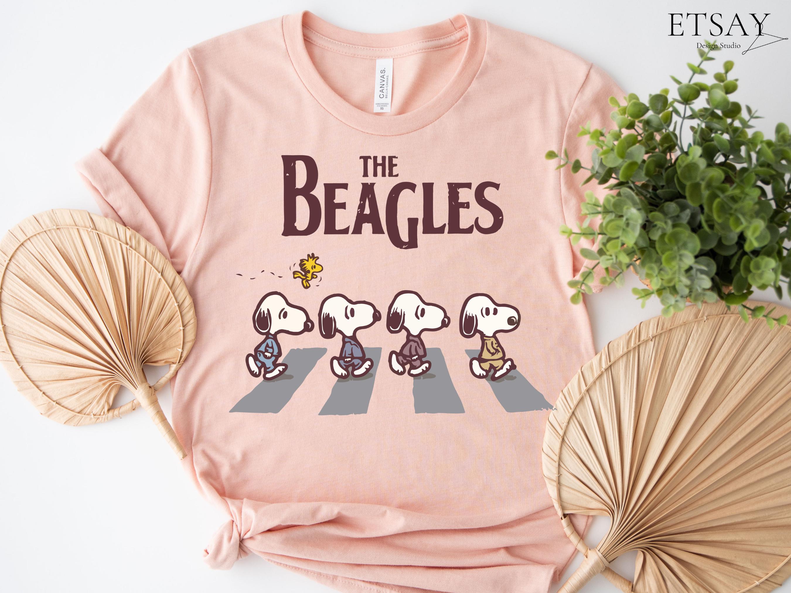 Peanuts Abbey Road Inspired T-Shirt – Retro Snoopy Walking Graphic Tee