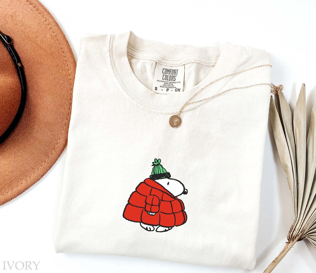 Puffer Jacket Beagle Shirt – Cute Winter Dog Christmas Tee