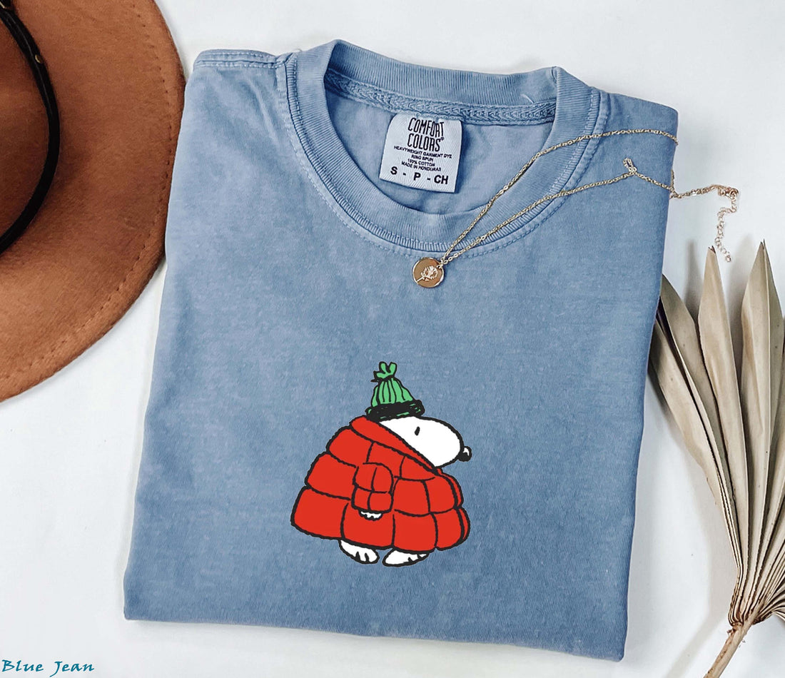 Puffer Jacket Beagle Shirt – Cute Winter Dog Christmas Tee