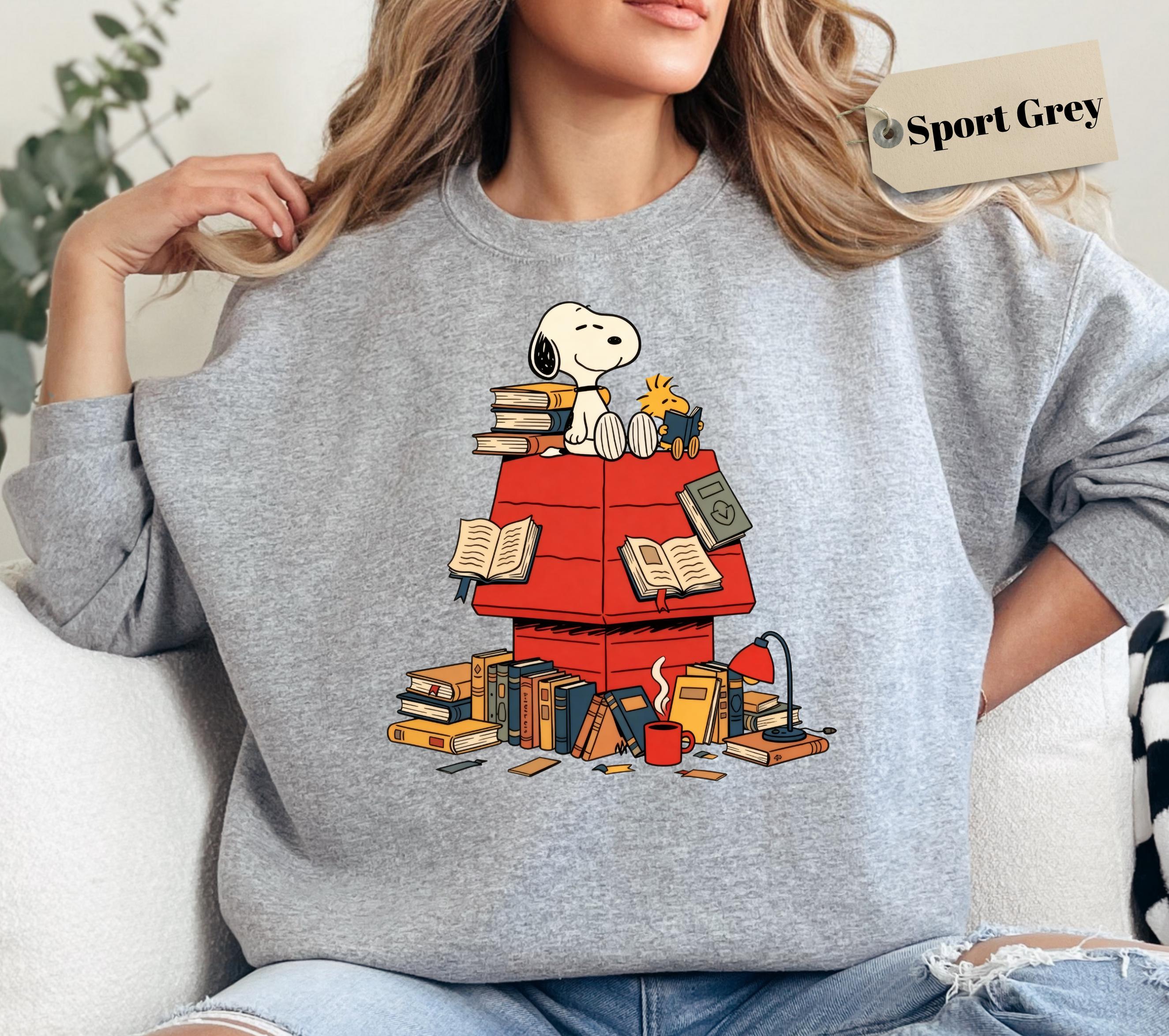 Peanuts Reading Book Sweatshirt – Cute Christmas Holiday Shirt
