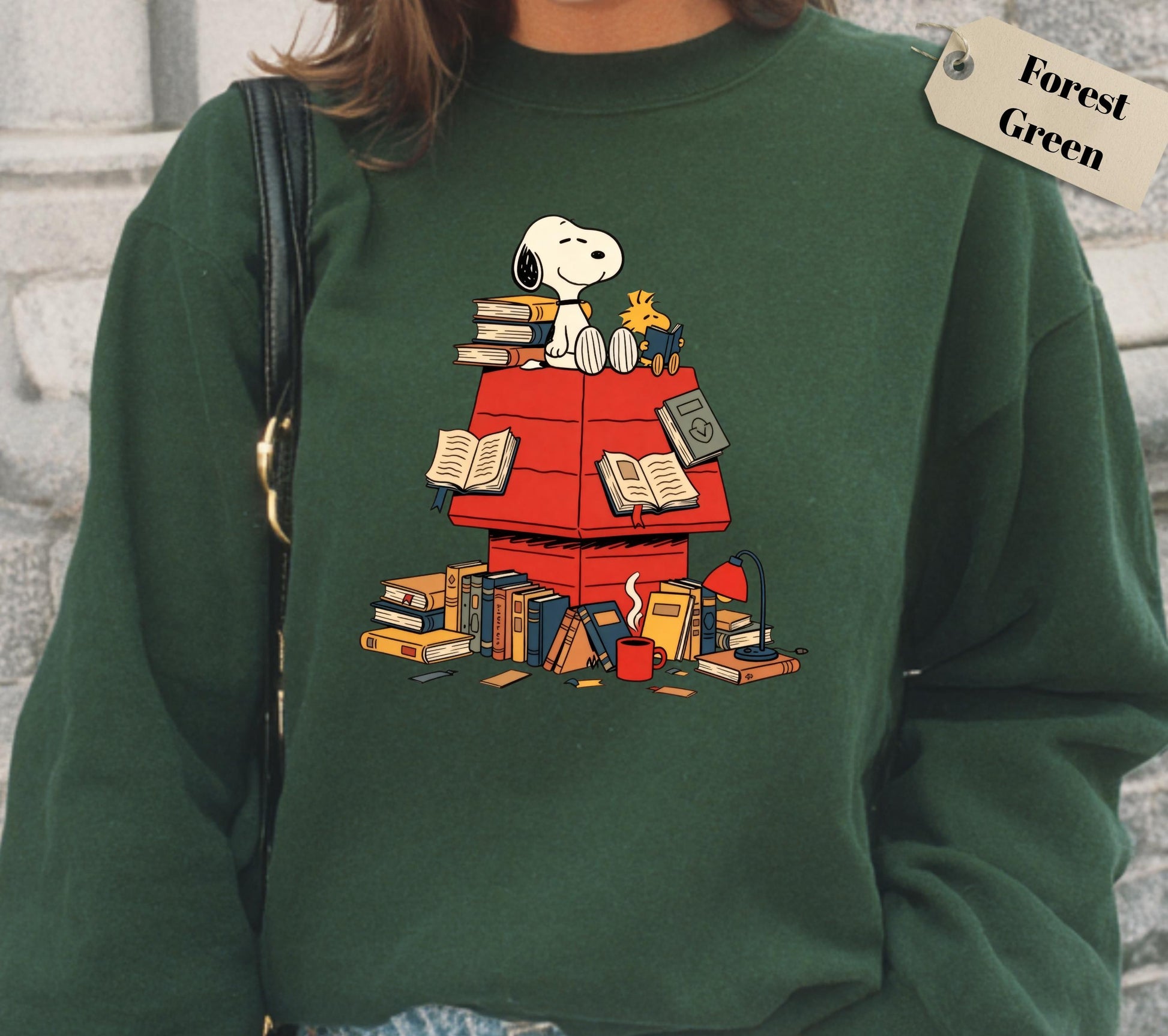 Peanuts Reading Book Sweatshirt – Cute Christmas Holiday Shirt