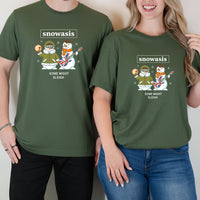 Snowasis Some Might Sleigh Christmas Matching T-Shirts For Couples