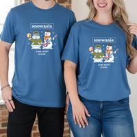 Snowasis Some Might Sleigh Christmas Matching T-Shirts For Couples