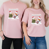 Snowasis Christmas Funny Xmas Music Band Matching T-Shirts For Couples