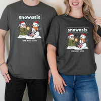 Snowasis Christmas Funny Xmas Music Band Matching T-Shirts For Couples
