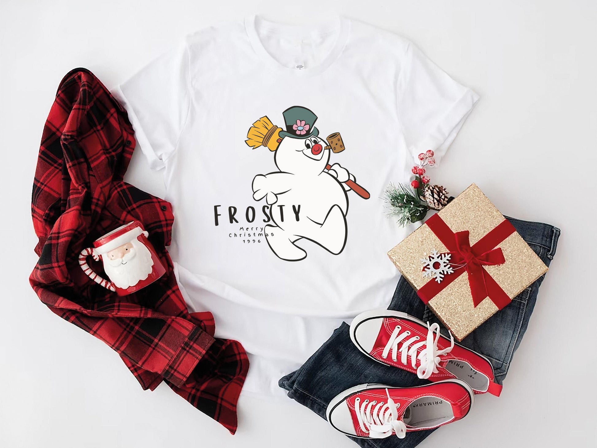 Snowman Christmas Shirt – Cute Holiday Snowman Tee & Sweatshirt