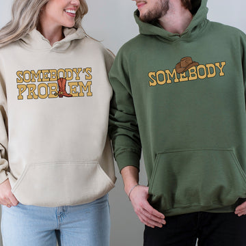 Somebody's Problem Matching Hoodies For Couples
