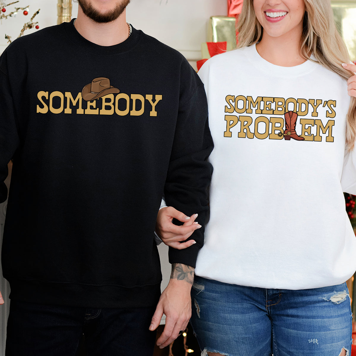 Somebody's Problem Matching Hoodies For Couples