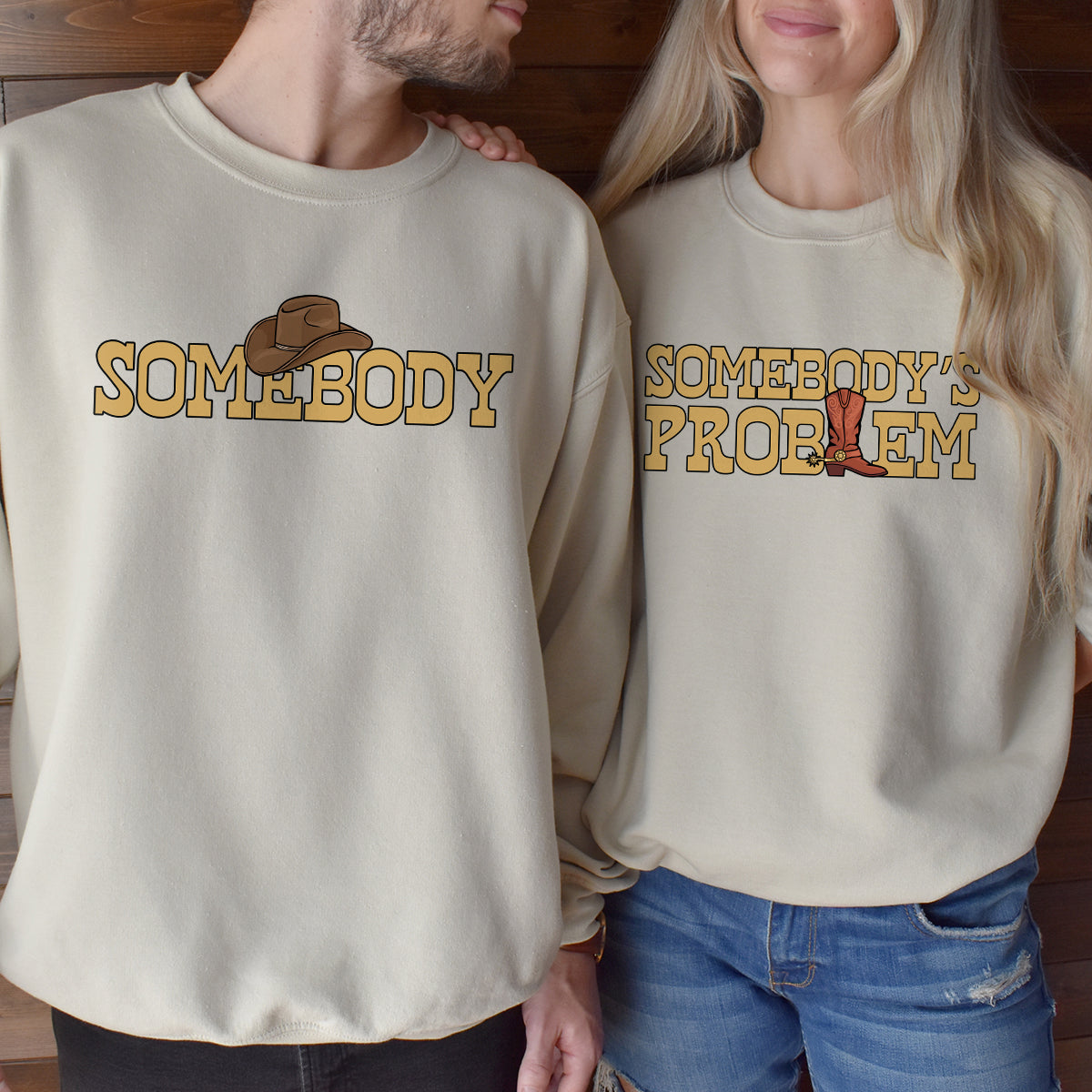Somebody's Problem Matching Hoodies For Couples