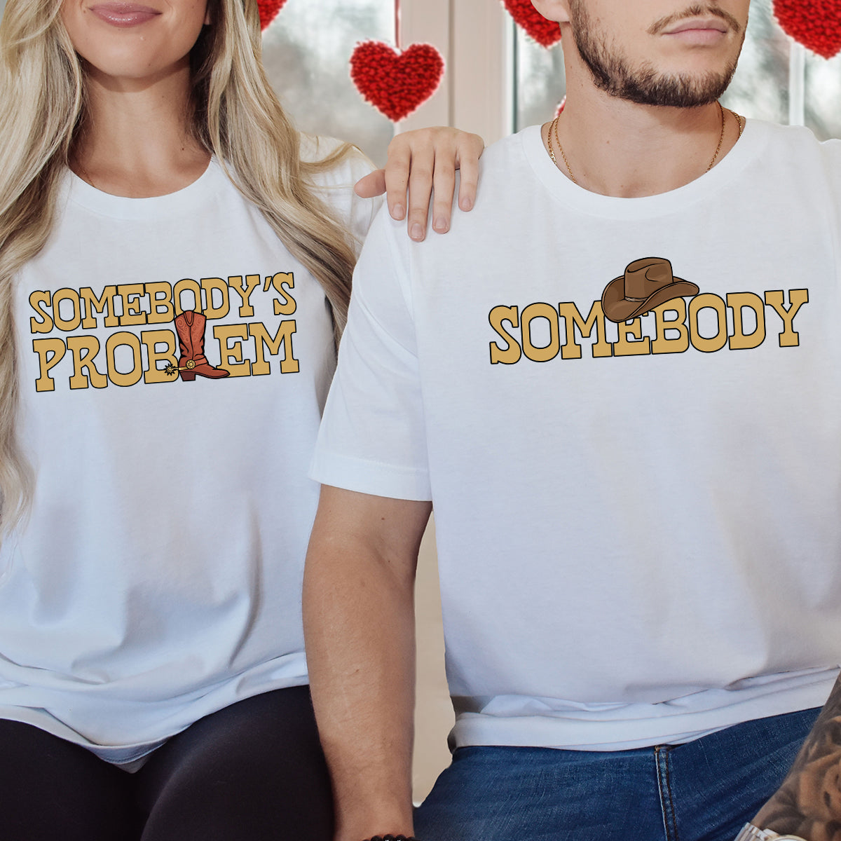 Somebody's Problem Matching T-Shirts For Couples