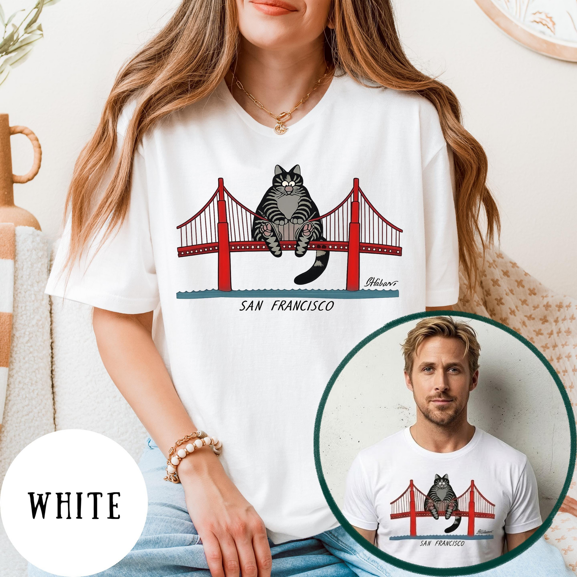Space Cat Graphic T-Shirt – Sci-Fi Humor Retro City Tee