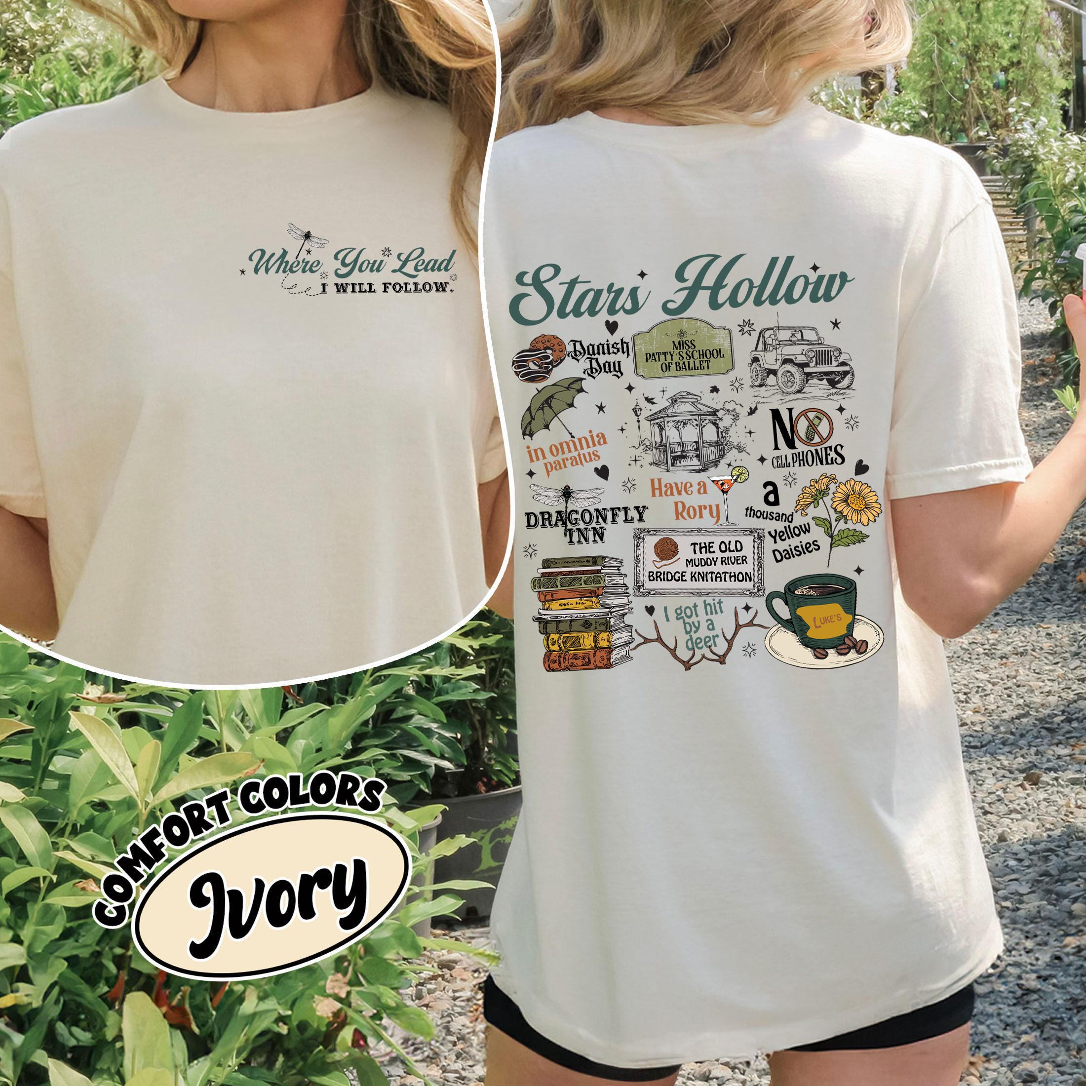 Retro Small-Town Coffee Shop Shirt – Where You Lead I Will Follow Two-Sided Tee, Cozy Fall Aesthetic Top