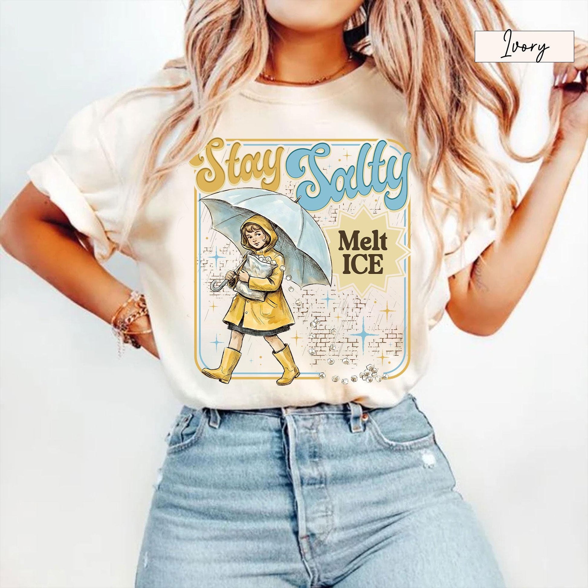 Stay Salty Anti-ICE Graphic Sweatshirt – Pro Immigration Protest Unisex Top