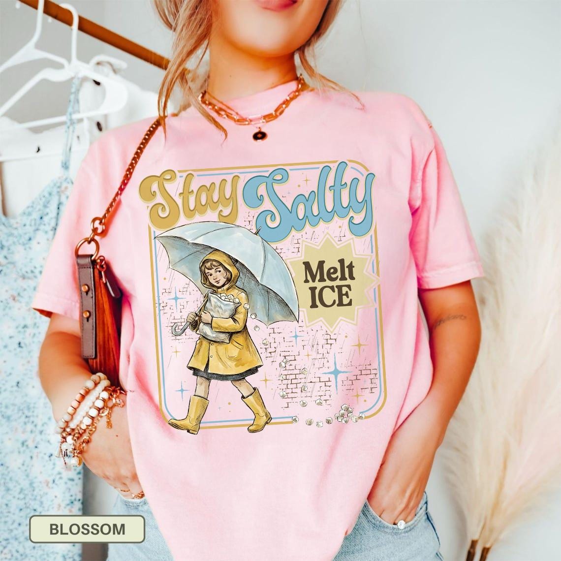 Stay Salty Anti-ICE Graphic Sweatshirt – Pro Immigration Protest Unisex Top