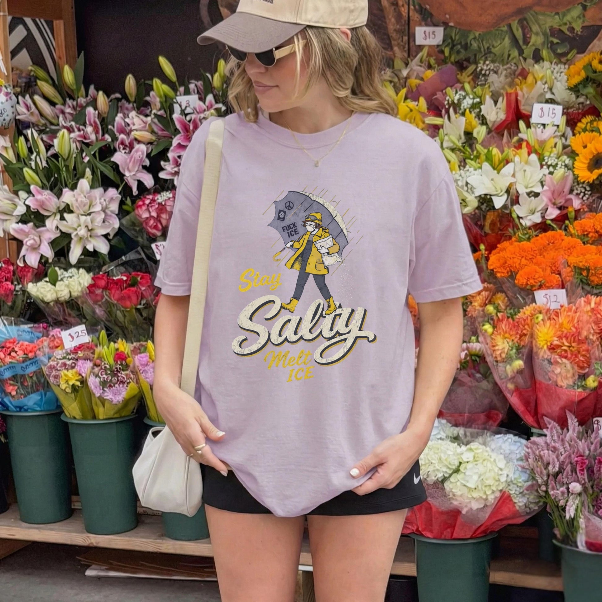 Stay Salty Immigration Rights Graphic T-Shirt – Subtle Protest Political Tee