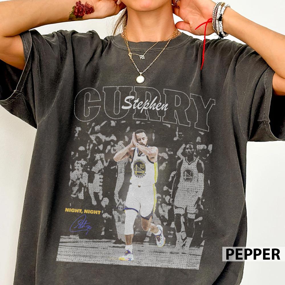 Stephen Curry Inspired Night Night Vintage Shirt – Retro Basketball Game Day Tee