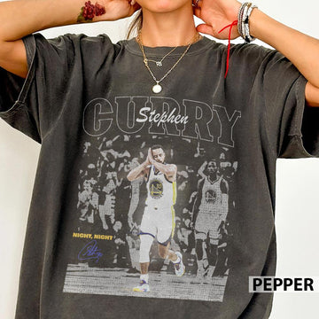 Stephen Curry Inspired Night Night Vintage Shirt – Retro Basketball Game Day Tee