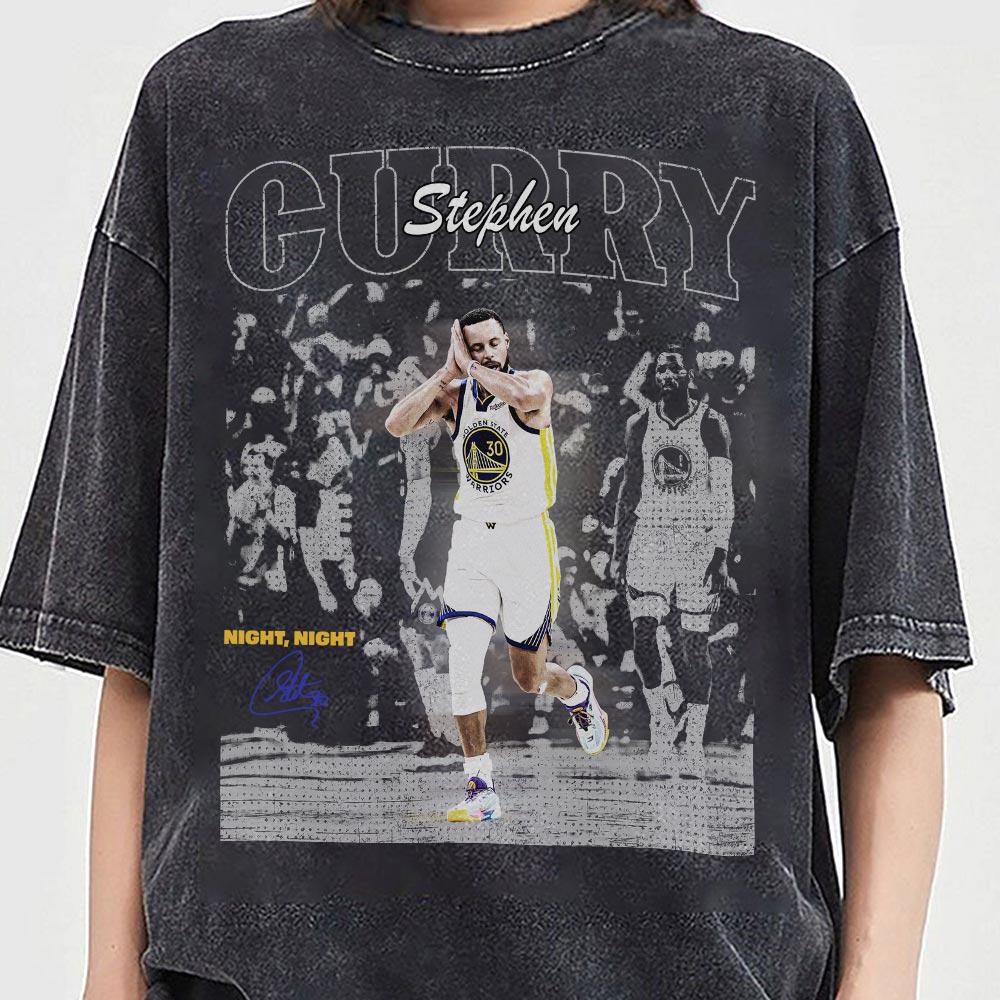 Stephen Curry Inspired Night Night Vintage Shirt – Retro Basketball Game Day Tee